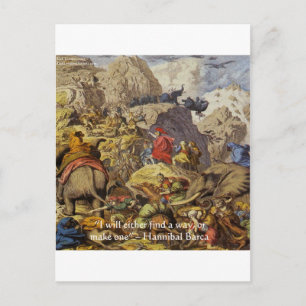 Hannibal Barca & Army & Quote Gifts & Cards