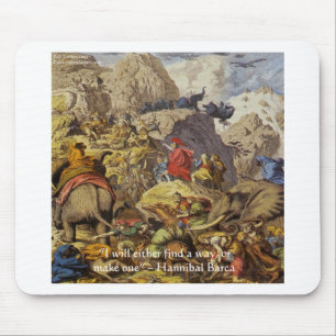Hannibal Barca & Army & Quote Gifts & Cards Mouse Mat