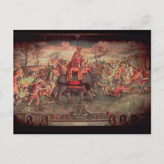 Hannibal Crossing the Alps Postcard (Front)