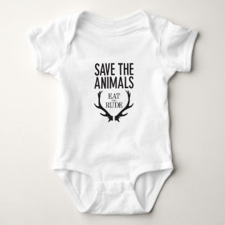 Hannibal Lecter - Eat the Rude (Save the Animals) Baby Bodysuit