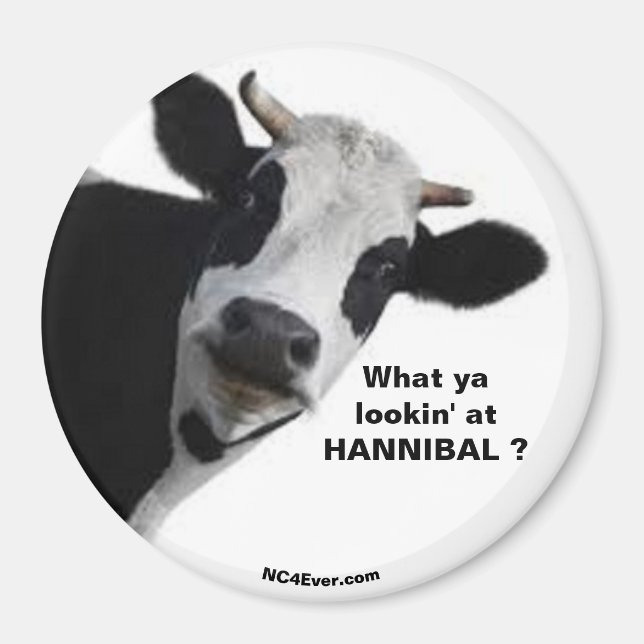HANNIBAL What ya lookin' at? fun magnet (Front)