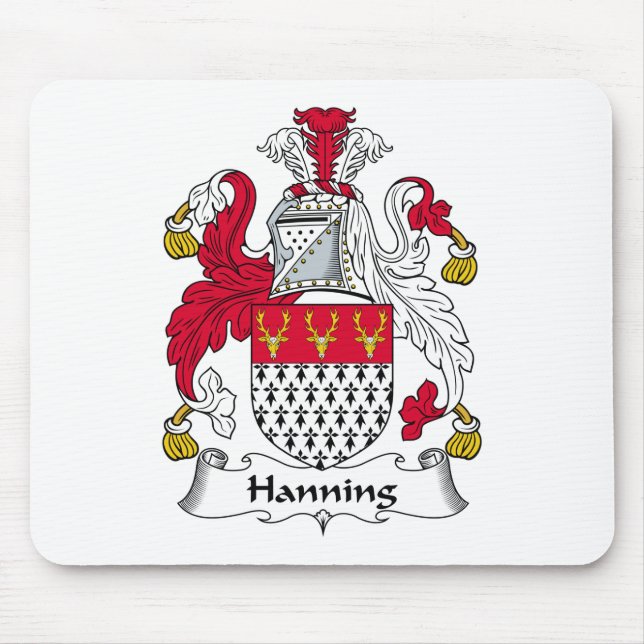 Hanning Family Crest Mouse Mat (Front)