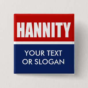 HANNITY 2012 15 CM SQUARE BADGE