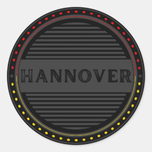 Hannover City Pride Emblem – German Identity Classic Round Sticker