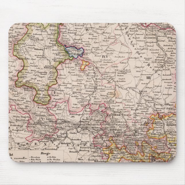 Hannover, Germany Mouse Mat (Front)