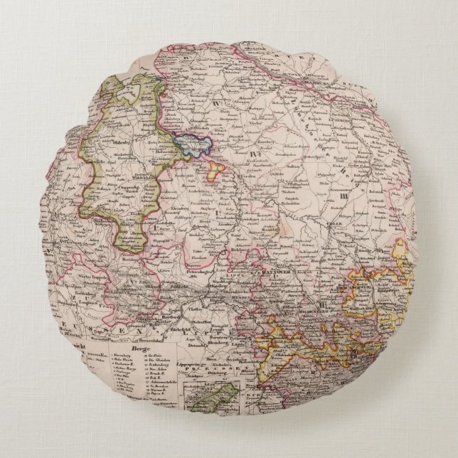 Hannover, Germany Round Cushion (Front)
