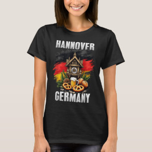 Hannover Germany Souvenir German Flag Travel T-Shirt