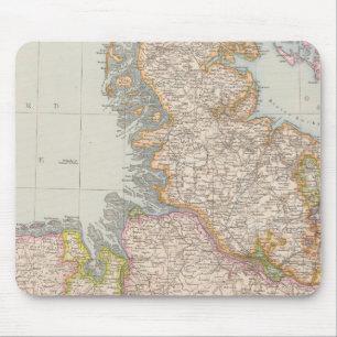 Hannover, SchleswigHolstein, North Germany Map Mouse Mat