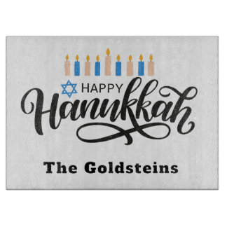 Hannukah Menorah Drip Board Candle Placemat 
