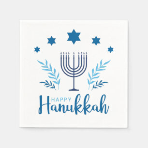 Hannukah menorah napkin