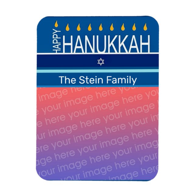 Hannukah menorah photo Photo Magnet (Vertical)
