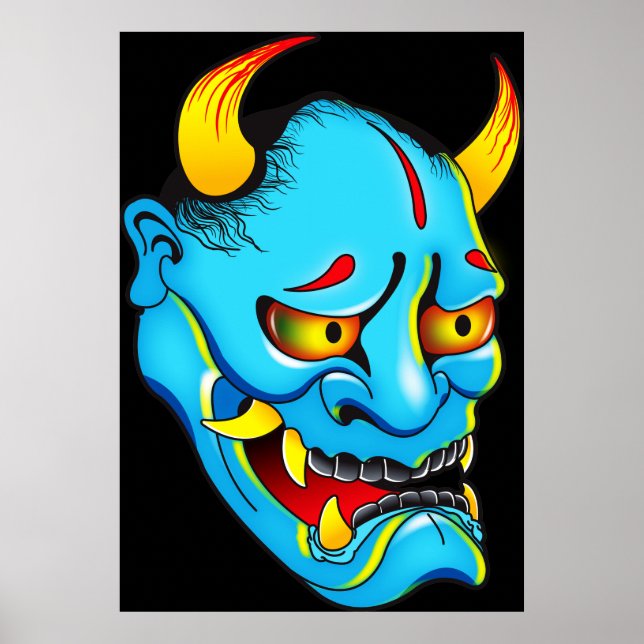 Hannya Demon Mask Poster (Front)