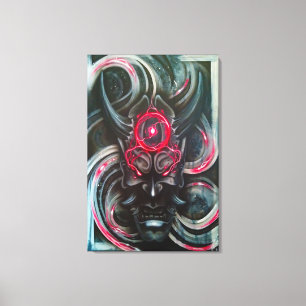 Hannya mask canvas print