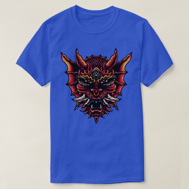 Hannya mask Hannya Oni T-Shirt (Design Front)