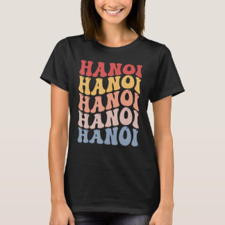 Hanoi City Groovy Retro T-Shirt