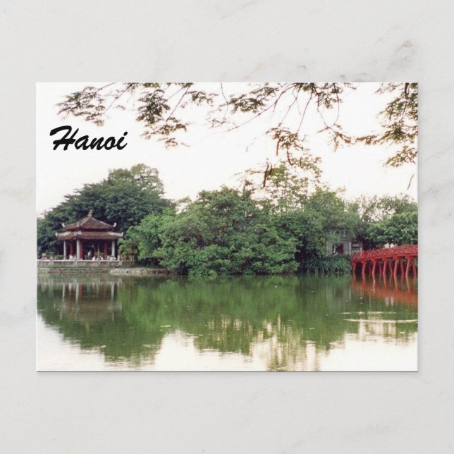 hanoi lake reflections postcard (Front)