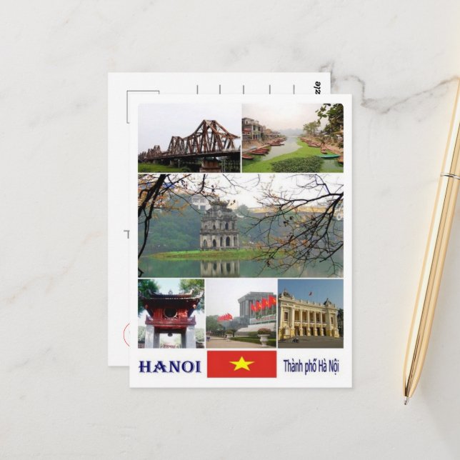 Hanoi - Mosaic - Vietnam - Postcard (Front/Back In Situ)