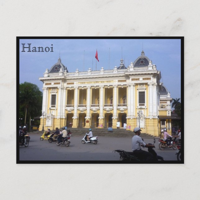 hanoi opera traffic postcard (Front)