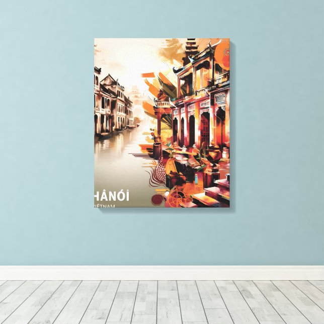 Hanoi Serenity Canvas Print (Insitu(Wood Floor))