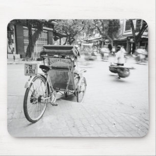Hanoi Vietnam, Cyclo in Old Hanoi Mouse Mat