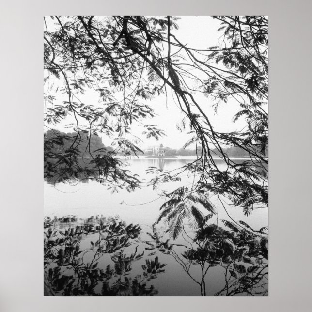 Hanoi Vietnam, Hoan Kiem Lake View Poster (Front)