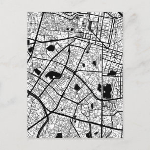 Hanoi Vietnam Map Postcard