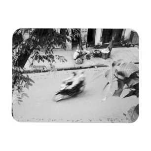 Hanoi Vietnam, Motorbike in Old Hanoi Magnet