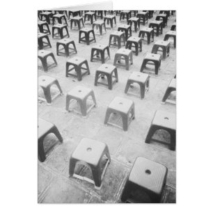Hanoi Vietnam, Plastic Stools at the Temple of