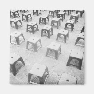 Hanoi Vietnam, Plastic Stools at the Temple of Magnet