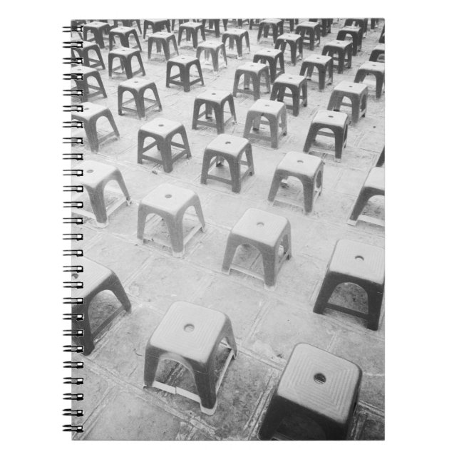 Hanoi Vietnam, Plastic Stools at the Temple of Notebook (Front)