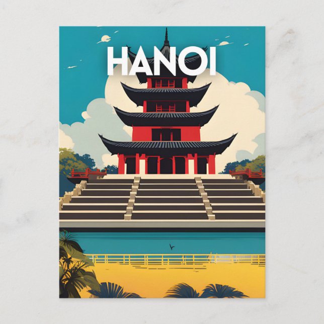 Hanoi Vietnam Postcard (Front)