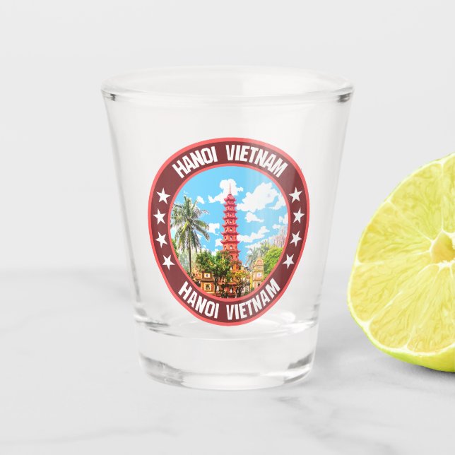 Hanoi Vietnam                                      Shot Glass (Front)