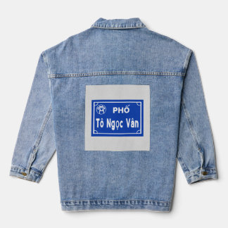 Hanoi Vietnam Strassennamen  Denim Jacket