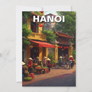 Hanoi Vietnam Travel Holiday Card