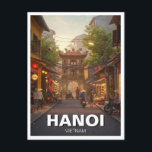 Hanoi Vietnam Travel Postcard<br><div class="desc">Hanoi, the capital of Vietnam, is a city where ancient history and modern energy blend seamlessly. Located in the northern part of the country, Hanoi is known for its centuries-old temples, colonial architecture, bustling street markets, and vibrant culture. One of its most famous areas is the Old Quarter, a maze...</div>