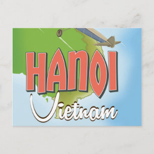 Hanoi Vietnam Travel poster Postcard