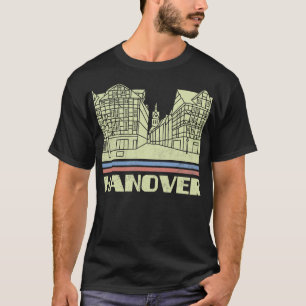 Hanover City Gift Germany City Silhouette Skyline  T-Shirt