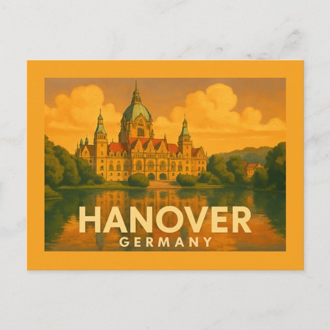 Hanover Germany City Art Postcard (Front)