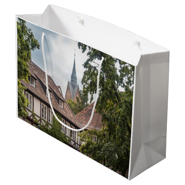 Hanover Germany Large Gift Bag (Back Angled)