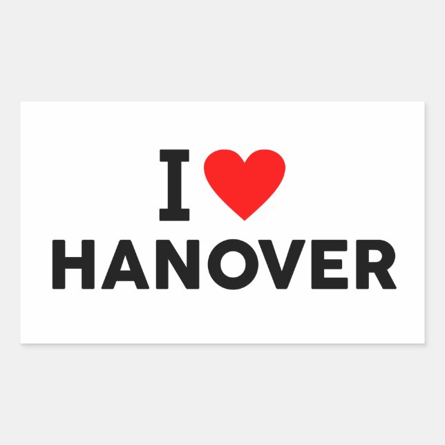 Hanover Germany Rectangular Sticker (Front)