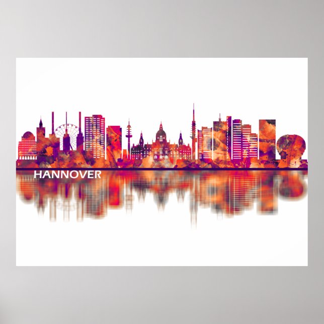 Hanover Germany Skyline Poster (Front)