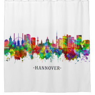Hanover Germany Skyline Shower Curtain