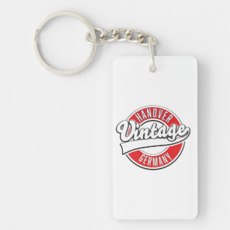 Hanover Germany vintage style logo. Key Ring