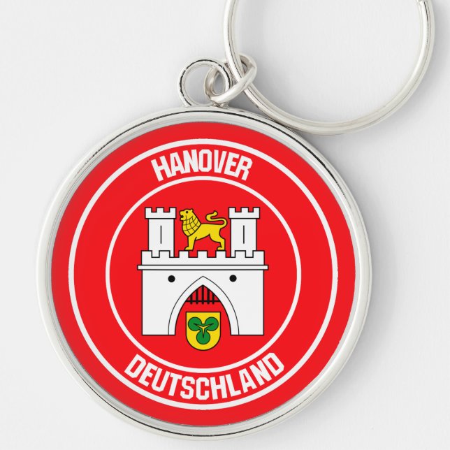 Hanover Round Emblem Key Ring (Front)