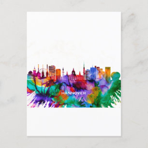 Hanover Skyline Holiday Postcard