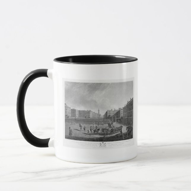 Hanover Square, from a set of four views of London Mug (Left)
