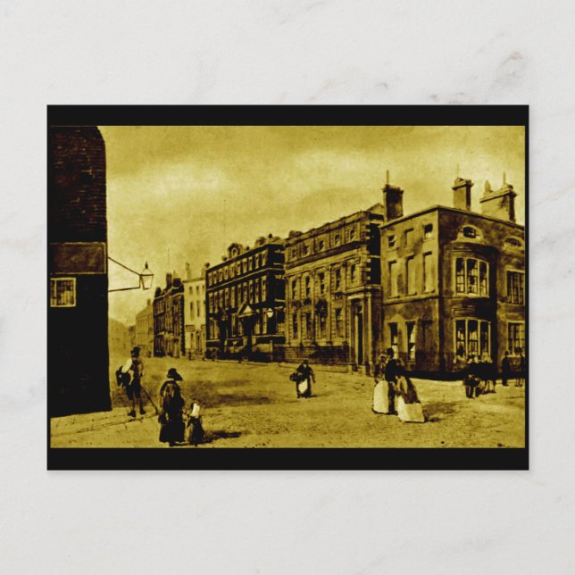 Hanover Street, and the Bank of England, c1850s Postcard (Front)