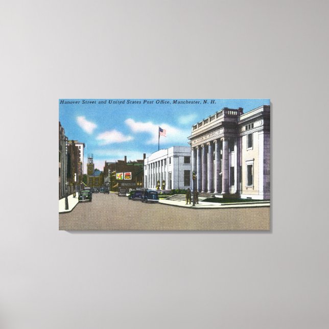 Hanover Street View of the Post Office Canvas Print (Front)