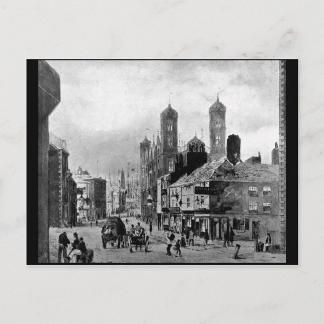 Hanover Street with Duke Street, about 1858 Postcard (Front)