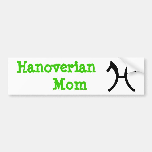Hanoverian Mum - Bumper Sticker (Front)